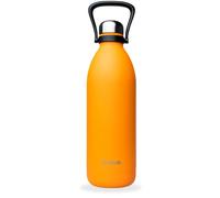 Qwetch - Borraccia Termica 1,5L in Acciaio Inox Arancione - 48h Freddo, 16h Caldo - Impermeabile, Senza BPA & Riutilizzabile - Bottiglia Termica con Manico per Sport, Escursioni, Ufficio, Campeggio