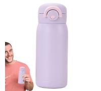 Bottiglia isolata - Tappo Estetico con Chiusura Saltone, In Acciaio Inossidabile,Per Scuola Campeggio Escursionismo Picnic Palestra Ciclismo Ragazze Adolescenti Ragazzi Adulti