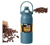 Bottiglia isotermica - 1500ml vuota impermeabile con cannuccia - Bottiglie d'acqua fresca | Per donne uomini scuola sport casa viaggi caffè bevande