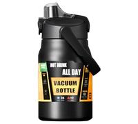 Bottiglia isotermica, bicchiere grande capacità con manico | mantiene il calore 8 ore e il freddo 12 ore borraccia sportiva grande capacità | per escursioni, viaggi, sport all'aperto, palestra