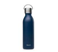 Qwetch - Borraccia Termica Active 600ml Blu Notte - Bottiglia termica in Acciaio Inox 90% Riciclato - Mantiene freddo per 24 ore e caldo per 12 ore - Senza perdite & senza BPA - Con ansa ergonomica