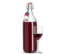 Bottiglia Kadax di vetro vintage, sodaggas, stiratura trasparente, (1,9 litri, 1 pezzo)