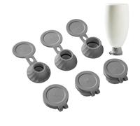 Bottiglia Kit Vuoto - Set Di Tappi Invertiti Da 6 Pezzi, Adattatori Riutilizzabili A 3 Dimensioni Per Il Trasferimento Di Liquidi | Accessorio Di Chiusura Al Risparmio Di Lozione, Organizzatore Di Dis