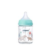 Bottiglia latte materno piccione orso 160 ml vetro resistente al calore blu c...