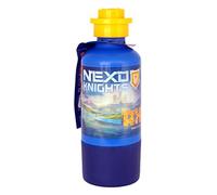 Bottiglia Lego Nexo Knights con Tazza, Bottiglia per Acqua, 350 Ml, Blu