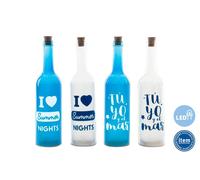 BOTTIGLIA LUMINOSA LAMPADA LED ARREDAMENTO 4 MODELLI