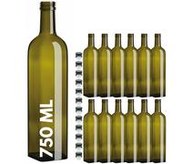 BOTTIGLIA MARASCA in VETRO UVAG VERDE per OLIO LIQUORE 750 ml con TAPPO DOSATORE