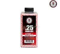 Bottiglia pallini traccianti 0.25gr 2700bb rossi g&g (gg-07267)