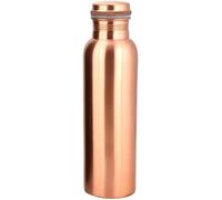 Bottiglia per Acqua in Rame Puro da 1 Litro / 34 Oz Extra Large - un Vaso Ayurvedico in Rame Puro - Bevi Più Acqua, Riduci l'Assunzione di Zucchero e Godi Immediatamente dei Benefici per la Salute