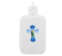 Bottiglia per Acqua Santa Croce in Plastica, Portatile | Riti di Confermazione e Altare, Leggera da Trasportare, Adatta a Fonti di Benedizione