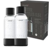 Bottiglia per carbonatazione di alta qualità, 1 l, compatibile con Drinkmate, Wassermaxx, Aqvia, Sodapop e Levivo, bottiglie riutilizzabili a chiusura rapida, coperchio e base in acciaio inossidabile,