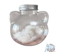 Bottiglia per conservare i peli di gatto, in acrilico trasparente, a forma di gatto, ricordo per animali domestici, urna commemorativa per animali domestici, regalo commemorativo per gli amanti dei