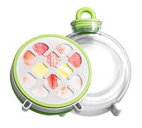 Bottiglia per cubetti di ghiaccio, vassoio per cubetti di ghiaccio, portatile, versatile, bottiglia per la formazione di ghiaccio per rifregiratore, gadget a griglie multiple per casa, ristorante, bar