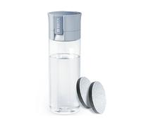 BRITA Borraccia Filtrante Vital azzurra (600 ml) incl. 2xfiltri MicroDisc - riduce cloro, impurità organiche, PFAS, ormoni e pesticidi e preserva i minerali essenziali