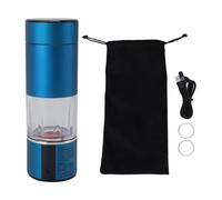 Bottiglia per idrogeno Torvex, tazza generatrice di acqua idrogenata da 230 ml con indicatore LED da 13520 ppb, riscaldamento termostatico e funzione autopulente. (Blu)