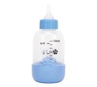 Bottiglia per il Latte per Animali Domestici, Bottiglia per Toelettatura per Bambini in Scala Trasparente Universale da 100 Ml per Gattino (Blu)