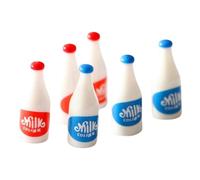 Bottiglia per il latte per casa delle bambole in scala 1/12 Mini bottiglia per il latte in miniatura Modello di bottiglia bianca Decorazioni per il paesaggio della casa dÈ bello e facile da usare.