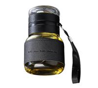 Bottiglia per infusore per tè - tè con infusore | Tazza da tè con infusore e coperchio | Bottiglia per infusore per tè a doppio strato da 320 ml | Bottiglia di separazione dell'acqua da viaggio p