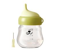 Bottiglia per latte per cuccioli, bottiglia per animali di piccola taglia, dispenser per cibo per cuccioli e cuccioli antisoffocamento - Dispenser per allattamento per gatti e bambini, regolabile e