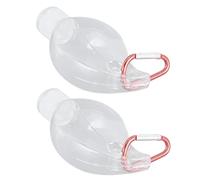 Bottiglia per Liquidi da Viaggio Riutilizzabile con Tappo Ribaltabile, Ciondolo Pendente, Portachiavi Decorativo Quotidiano, Materiale Plastico PET Sicuro, capacità 50 Ml,