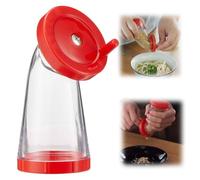 Bottiglia per macina sesamo, dispenser 2 in 1 e macinino per semi di sesamo, contenitore trasparente da cucina con coperchio sigillato, strumento da cucina facile da usare per cucinare e cuocere a