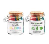 Bottiglia per messaggi, per riporre Lettere, per messaggi e messaggi ispiratori, con Parole incoraggianti per Amici, Sorelle, fidanzate, Figlie, Mini Bottiglie di con Tappo Vuoto JA