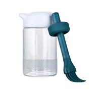 Bottiglia per olio a pennello | Dispenser per olio d'oliva - Bottiglia 2 in 1 per olio con pennello per cucina, barbecue, cottura, friggitrice ad aria, marinatura per grigliare all'aperto