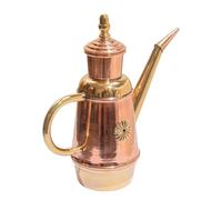 Bottiglia per Olio d'oliva in Rame Puro Fatto a Mano da 450 ml, lattina, Olio da Cucina, Bottiglia per caffè, Acqua, teiera per Latte