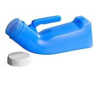 Bottiglia per orinatoio portatile da 1 l, in plastica, con coperchio, vasino, per campeggio, campeggio, emergenza