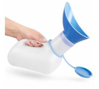 Bottiglia per orinatoio unisex, 1000 ml, con coperchio a scatto, portatile, da viaggio, per uomini e donne, contenitore per urina all'aperto, per campeggio, auto e comodino, 1000 ml