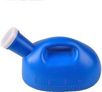 bottiglia per urina da uomo， Toilette da viaggio for collezionista di bottiglie for vasino da uomo portatile for orinatoio maschile da 2000 ml(Beige)