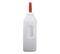 Bottiglia per vitelli da 1 a 5 l, con manico e tettarella in silicone, per allattamento, facile da allattare