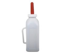Bottiglia per vitelli da 1 a 5 l, con manico e tettarella in silicone, per allattamento, facile da allattare