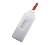 Bottiglia per vitelli da 1 a 5 l, con manico e tettarella in silicone, per allattamento, facile da allattare