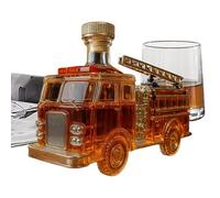 Bottiglia per Whisky - 300 millilitri Contenitore da Bar a Forma di un Camion dei Pompieri,Decanter da vino | per Bar, Matrimonio, Festa, Vacanza, Ristorante, Armadietto, Cocktail