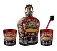 Bottiglia per whisky - Servizio da bevande tradizionale con 2 bicchieri | Bicchiere in per Liquori | per Bar, Compleanno, Inaugurazione Casa, Festa del Papà, Whiskey, Cocktails