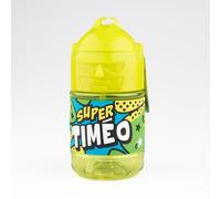 Bottiglia personalizzata per bambini, borraccia con cannuccia - Super Timeo