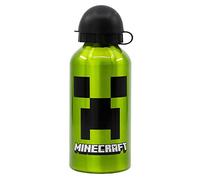 BOTTIGLIA RIUTILIZZABILE IN ALLUMINIO DE 400 ML | MINECRAFT CREEPER GREEN