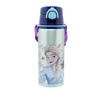 BOTTIGLIA RIUTILIZZABILE POP UP IN ALLUMINIO CON TRACOLLA 730 ML | FROZEN SNOWY TALE