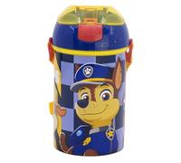 BOTTIGLIA RIUTILIZZABILE ROBOT POP UP CON CANNUCCIA, CORRA Y CIERRE DE 450 ML | PAW PATROL BOY RESCUE PUPS