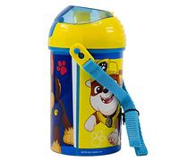 BOTTIGLIA RIUTILIZZABILE ROBOT POP UP CON CANNUCCIA, CORRA Y CIERRE DE 450 ML | PAW PATROL PUP POWER
