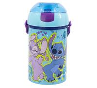 BOTTIGLIA RIUTILIZZABILE ROBOT POP UP CON CANNUCCIA, CORRA Y CIERRE DE 450 ML | STITCH PALMS