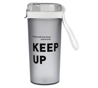 Bottiglia Shaker Opaca 400ml in PC e Pp per Attività Quotidiane | Design Creativo, Miscelazione Superiore, Alta Resistenza e Durezza, Colore Bianco, per Lavoro
