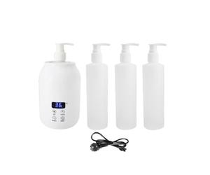 Bottiglia singola scaldaolio per massaggio scaldacrema bottiglia multiuso con bottiglie, scaldabottiglie per olio essenziale, scaldaolio per massaggio, bianco