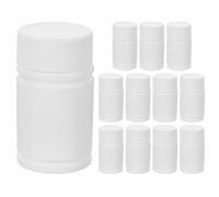 Bottiglia Solida Hdpe 20ml Bianca 12 Pezzi con Tappo a Vite | Contenitore Leggero Riutilizzabile e Anti Perdita, Adatto a Piccoli Medicinali e Capsule, Confezione da Dodici