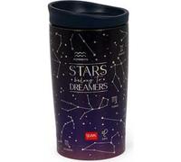 Legami - Vacuum Tumbler Hot & Cold, Bicchiere Termico, leggero e resistente, Tappo con Chiusura Ermetica, in Accaio Inox, Capacità 275 ml, per Tutti i Tipi di Bevanda, Tema Stars