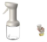 Bottiglia spray in vetro con nebulizzazione fine senza gocciolamento, progettata per friggitrice ad aria e copertura uniforme dell'olio sugli alimenti (450 ml, bianco)