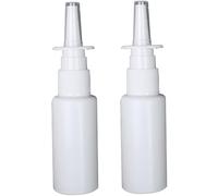 Bottiglia spray nasale da 30 ml in plastica vuota plastica ricaricabile bottiglia spray nasale contenitore 2 pezzi trattamento durevole