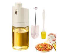 Bottiglia spray per olio da cucina | 230 ml Spruzzatore alimentare trasparente con pennello - Dispenser per olio d'oliva - per cottura condimento pasticceria frittura