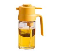 Bottiglia spray per olio d'oliva, dispenser per olio d'oliva, in trasparente da 500 ml, con beccuccio a tenuta stagna, ricaricabile per uso alimentare, contenitore grande capacità per friggere e